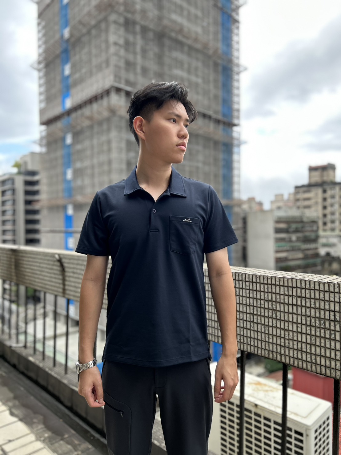 2025秋冬羊毛混紡中性Polo排汗衫