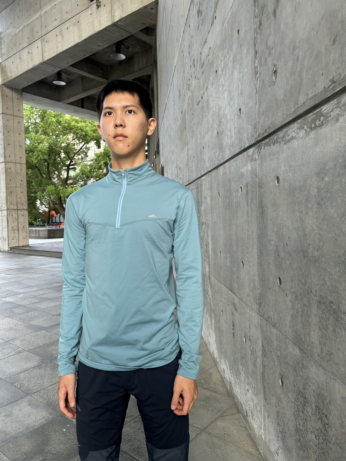 2024織宇男半門襟刷毛衣