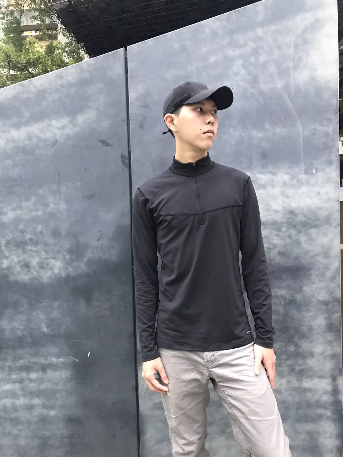 2024織宇男半門襟刷毛衣