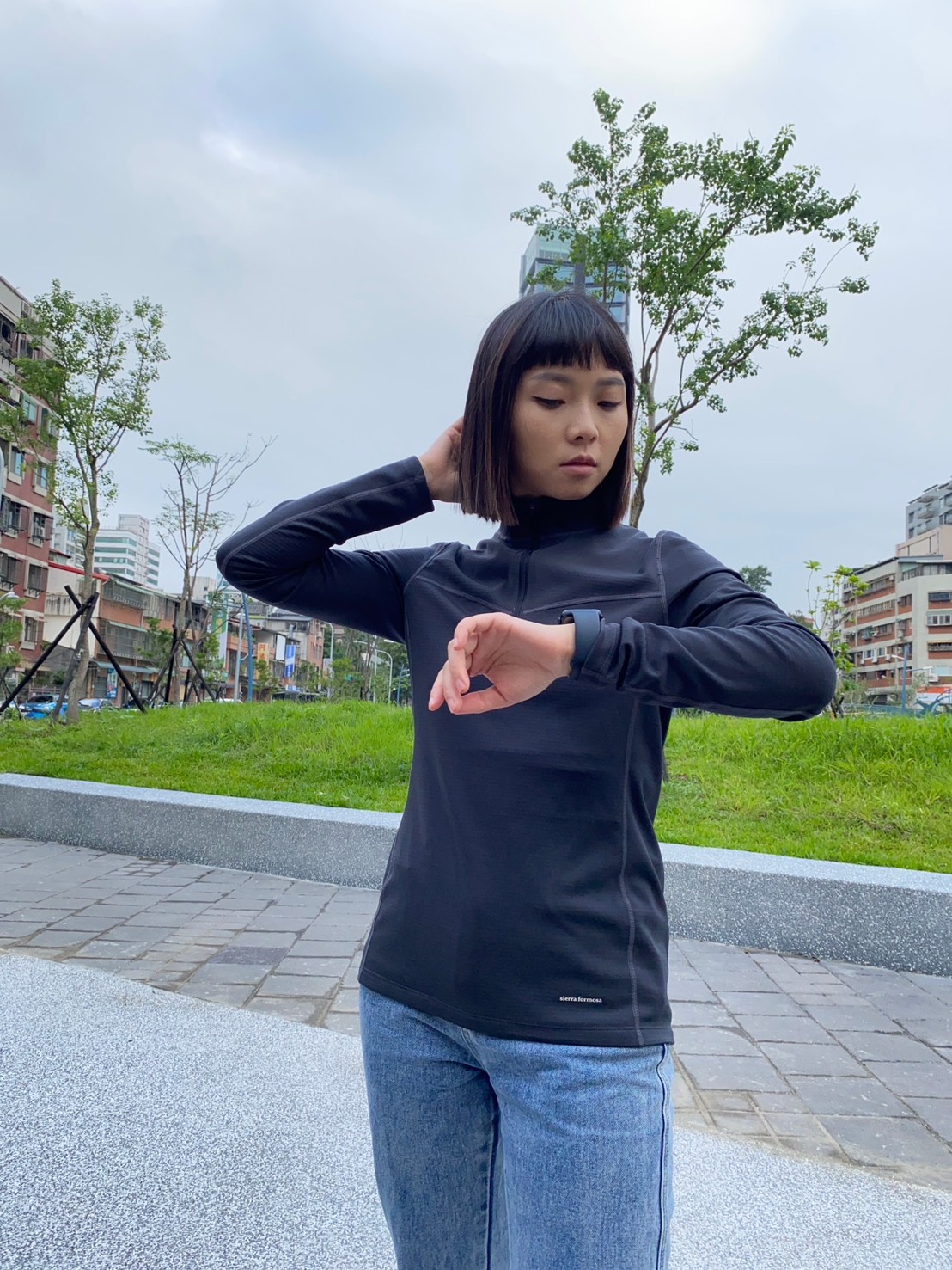 2024織宇女半門襟刷毛衣