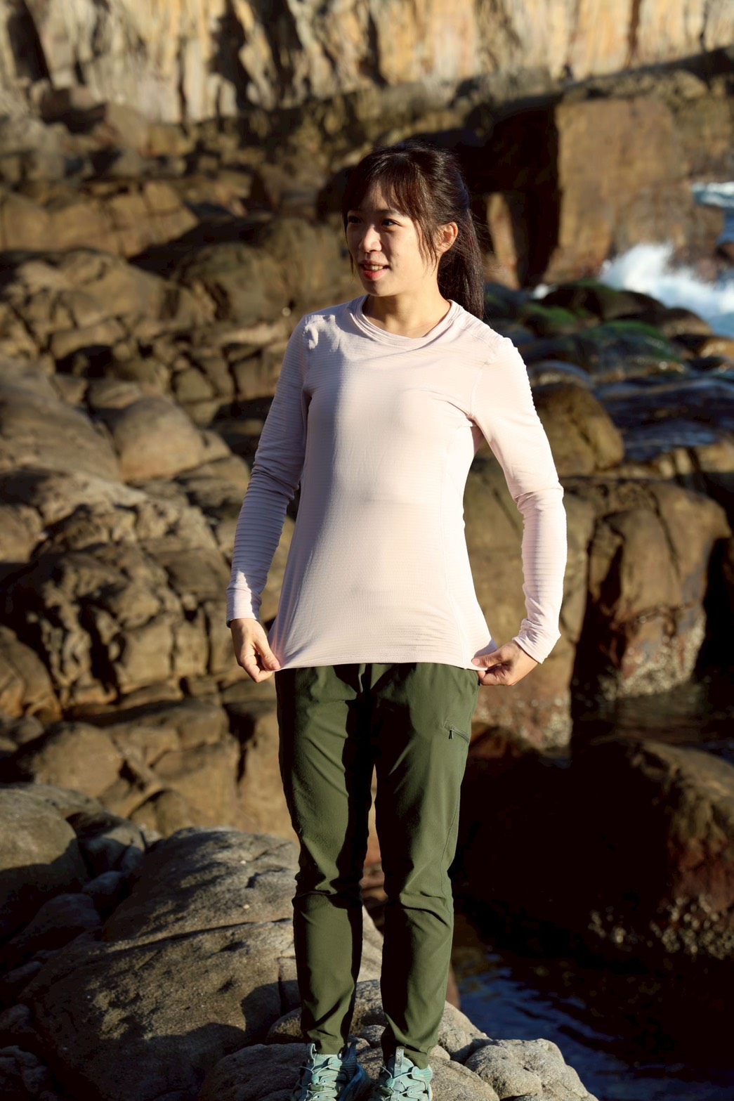 25/26斑馬無重力女圓領刷毛衣