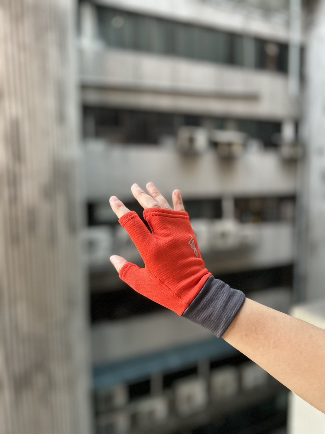 25/26羊毛混紡女三指手套