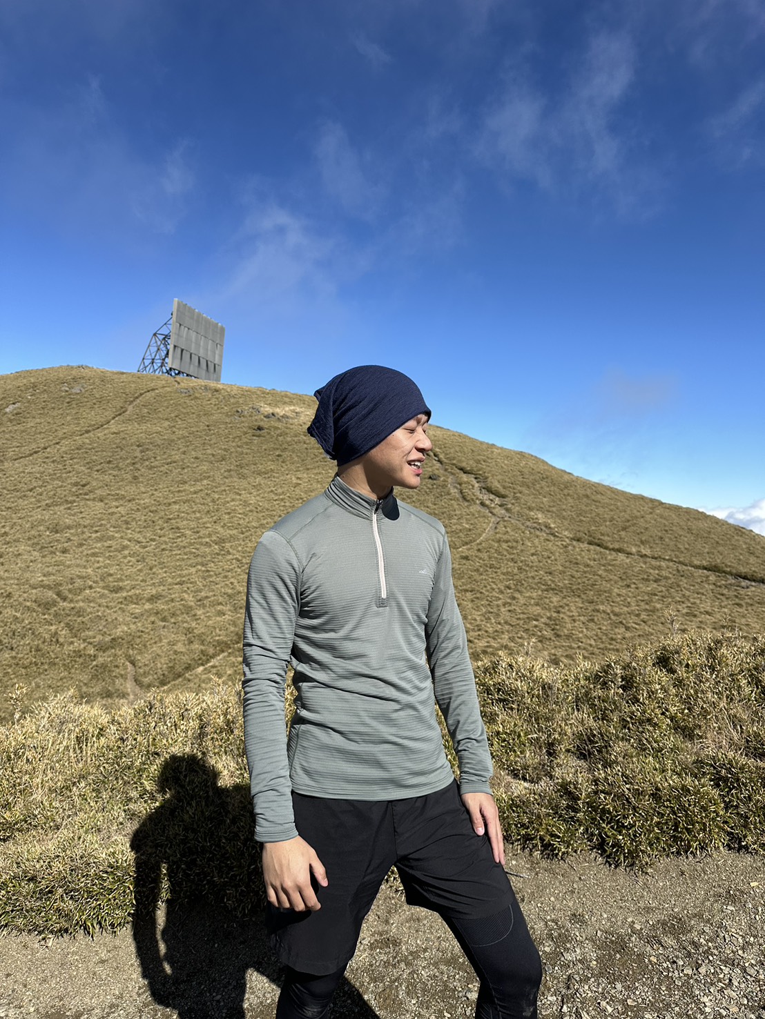 25/26斑馬無重力男半門襟刷毛衣