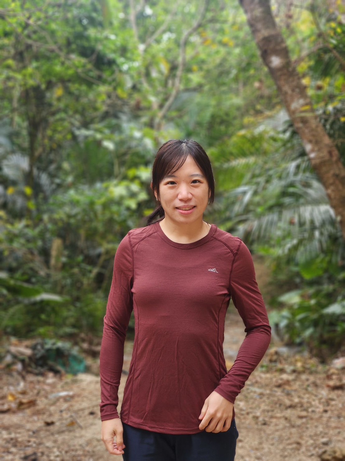 透氣輕暖羊毛混紡長袖(女)